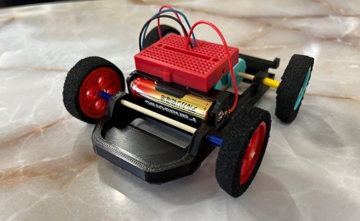 高梁城南高校　3Dプリンターで製作するモーターカー